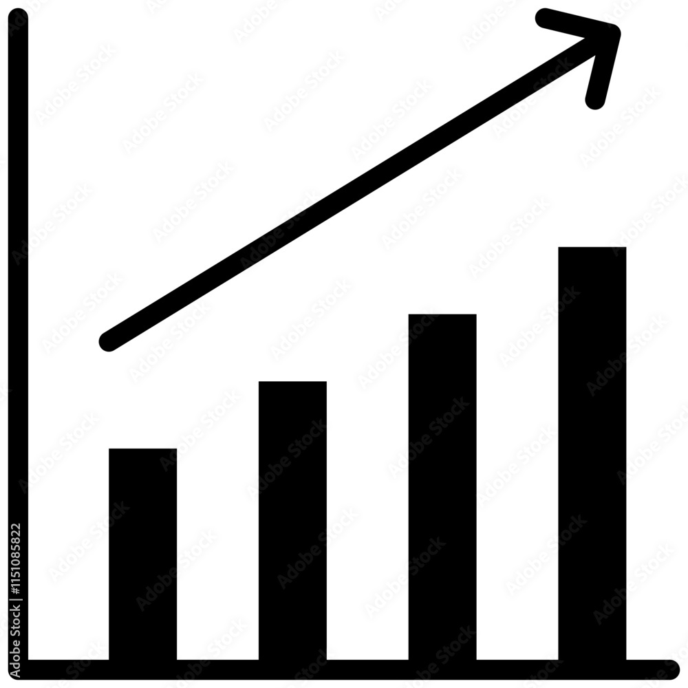 Graph Glyph Icon, Business Infographic Glyph Icon, Growing Graph Glyph Icon, Statistic Graph. Graph Glyph Icon, Business Infographic Glyph Icon, Growing Graph Glyph Icon, Statistic Graph.