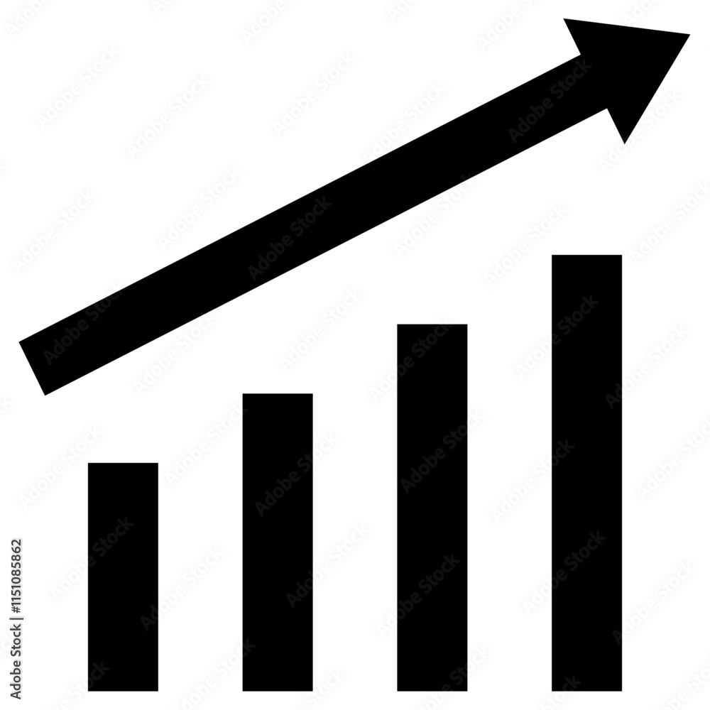 Graph Glyph Icon, Business Infographic Glyph Icon, Growing Graph Glyph Icon, Statistic Graph. Graph Glyph Icon, Business Infographic Glyph Icon, Growing Graph Glyph Icon, Statistic Graph.