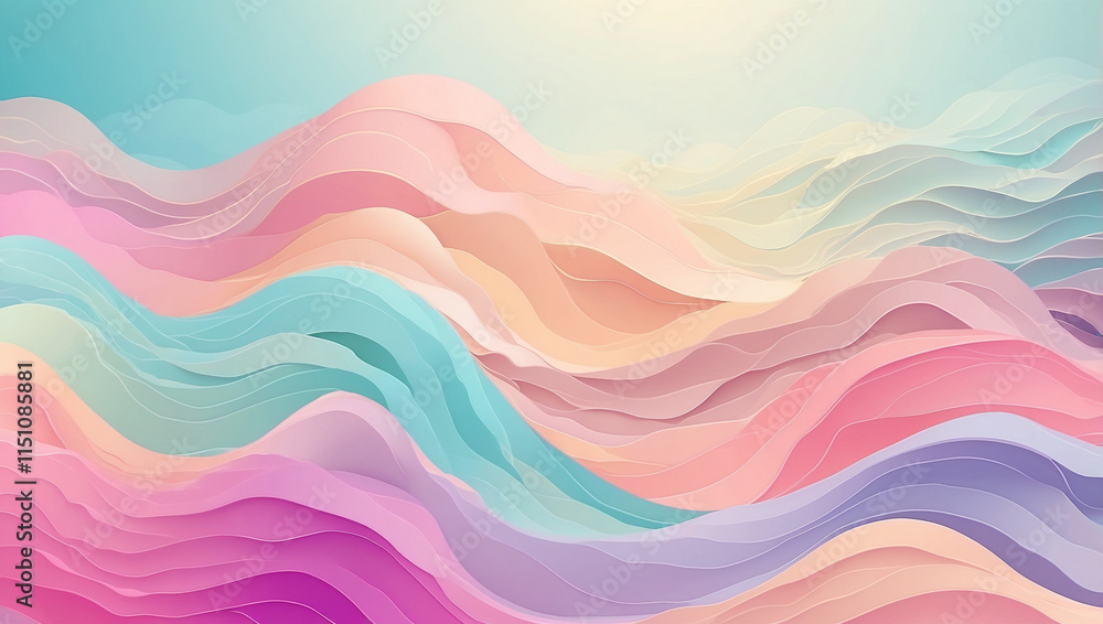Obraz premium A Subtle Abstract Background Featuring Soft Pastel Colors for a Gentle Aesthetic