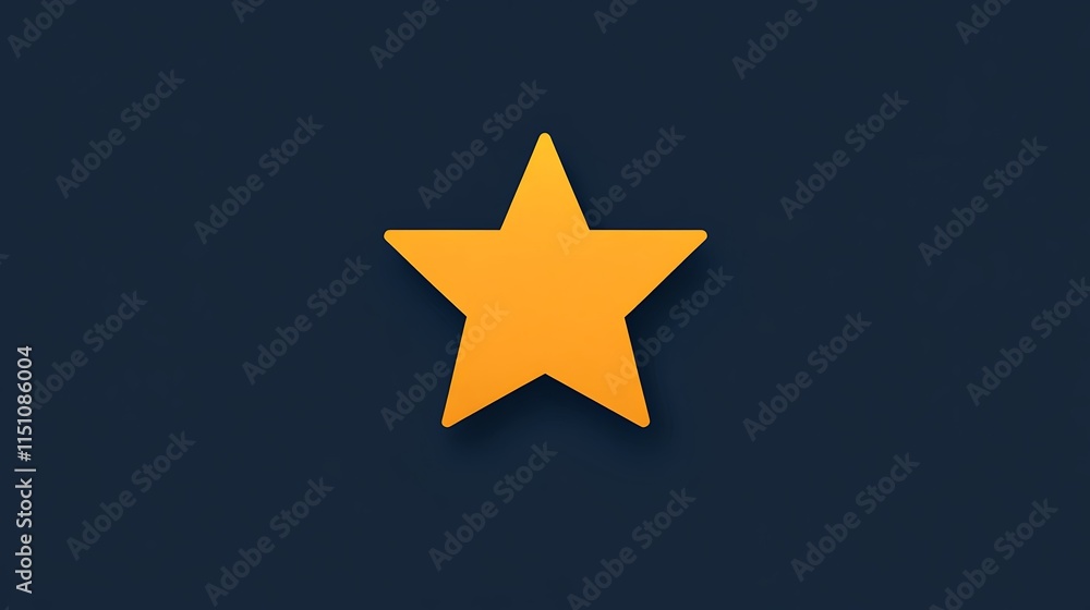 Yellow star on dark background. Yellow star on dark background.