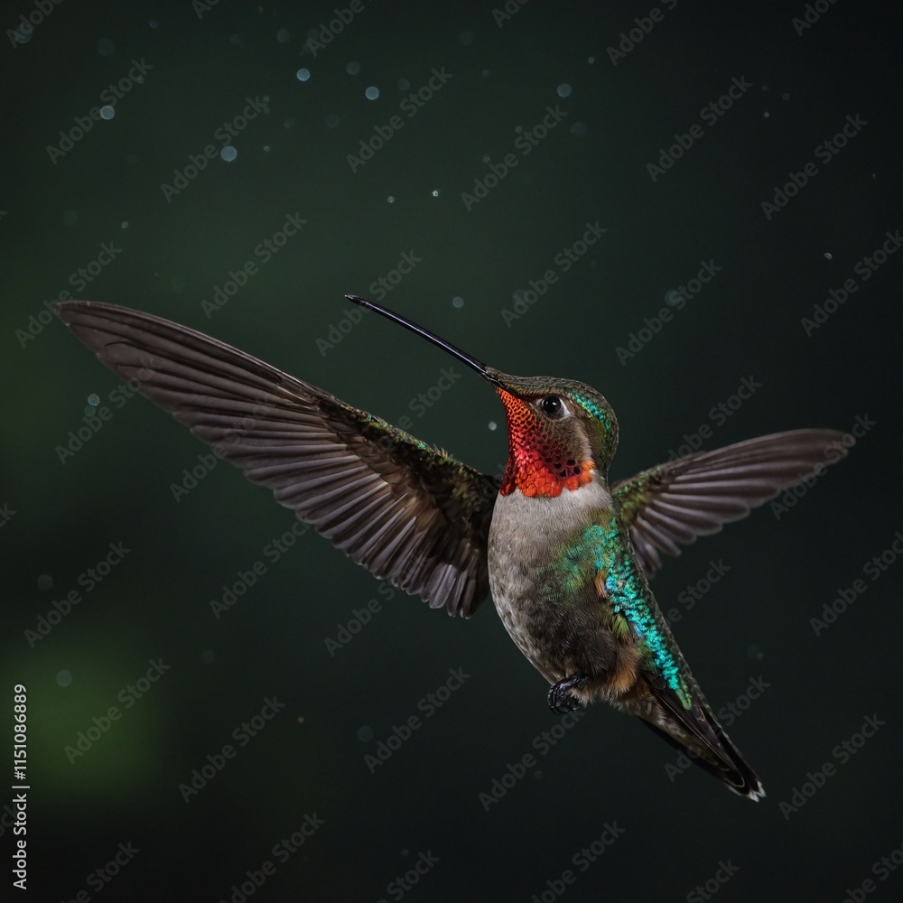 Obraz premium How do hummingbirds regulate their body temperature during the night?
