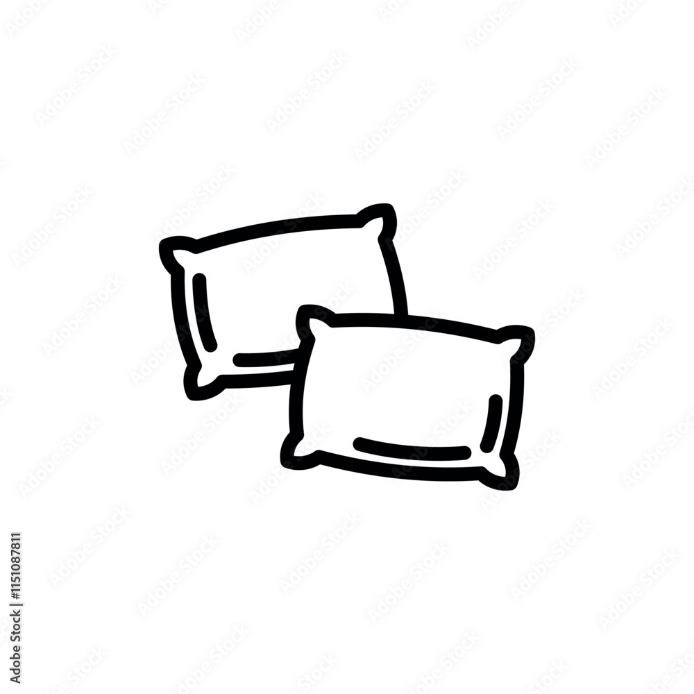 pillow icon vector design template elegant style pillow icon vector design template elegant style