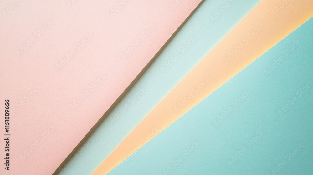 Abstract Pastel Color Block Background Design