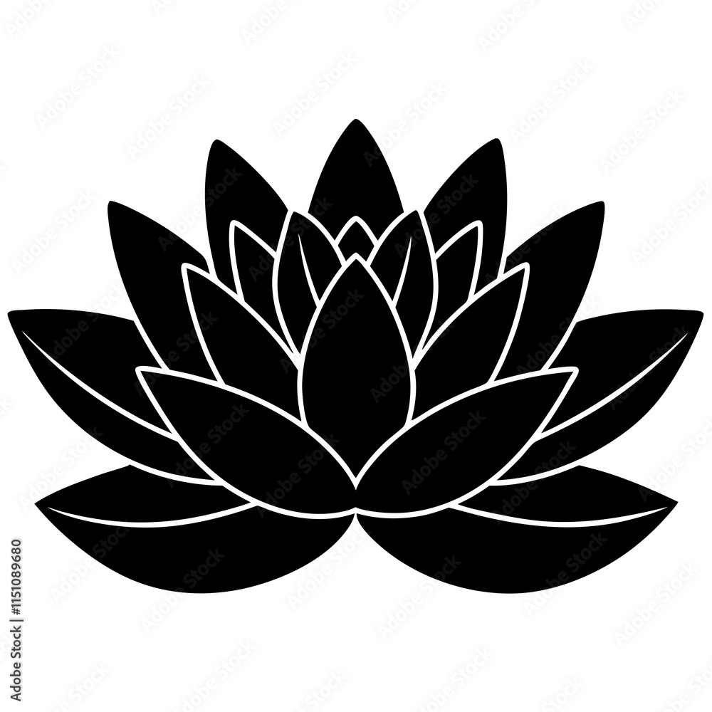 Water Lily vector illustration Water Lily vector illustration