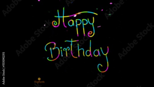 Happy birthday celebration light 