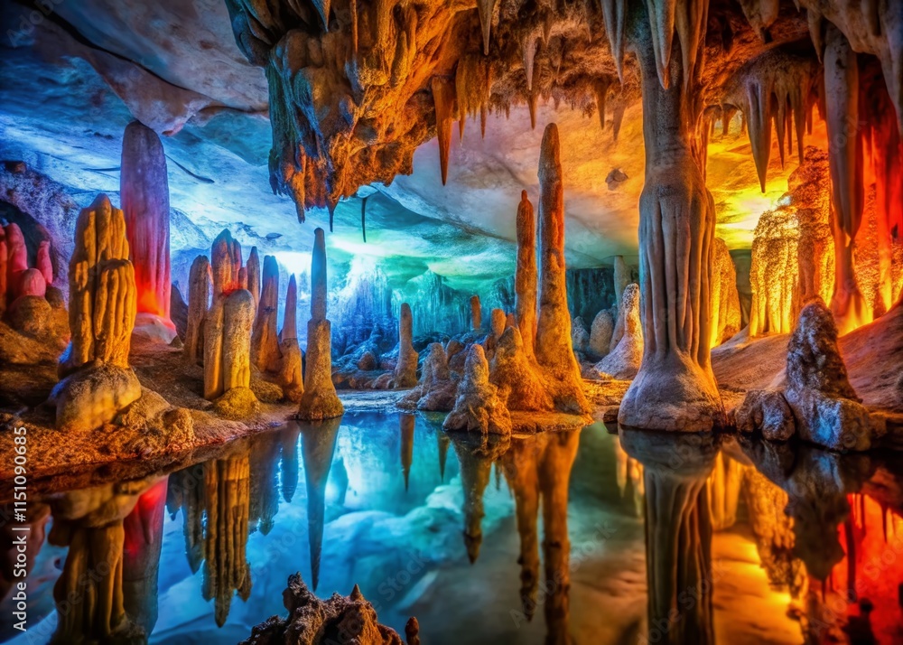 Cave Depth of Field AI Photo, Mysterious Cave, Stunning Cave Scene Cave Depth of Field AI Photo, Mysterious Cave, Stunning Cave Scene