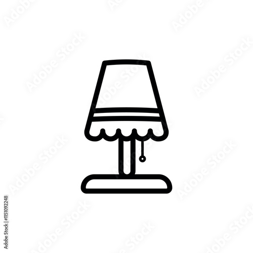 sleep lamp icon vector design template elegant style