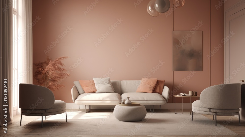 Modern Living Room Interior Design with Neutral Tones Modern Living Room Interior Design with Neutral Tones