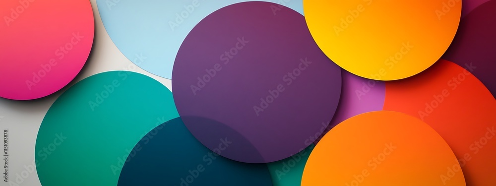 Overlapping colorful circles. Overlapping colorful circles.
