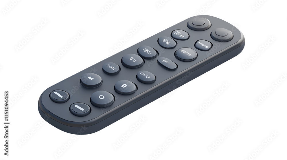 Modern Sleek Dark Gray Remote Control Device Buttons Technology Modern Sleek Dark Gray Remote Control Device Buttons Technology