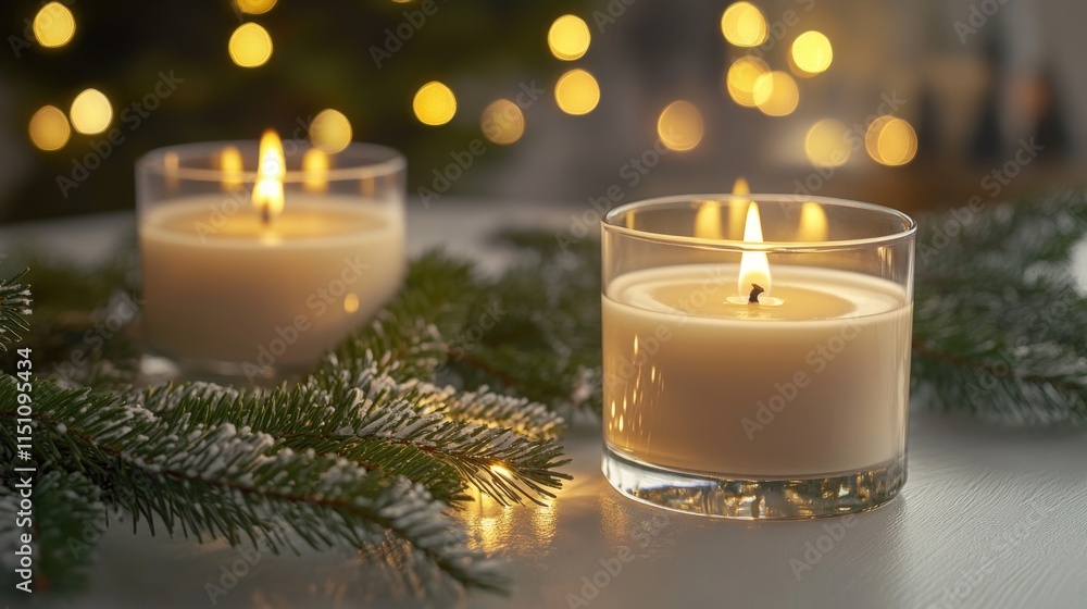 Candles on table Candles on table