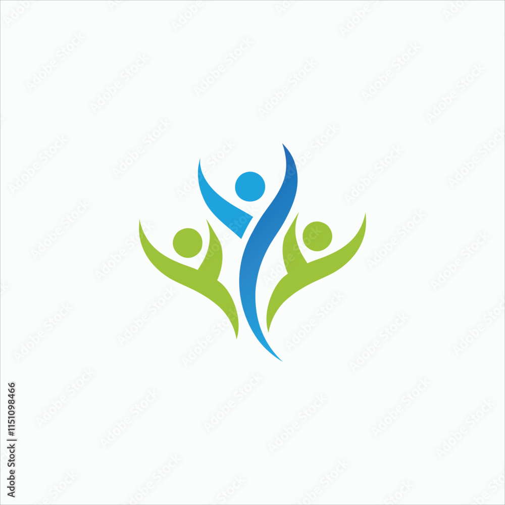 People logo icon vector image People logo icon vector image