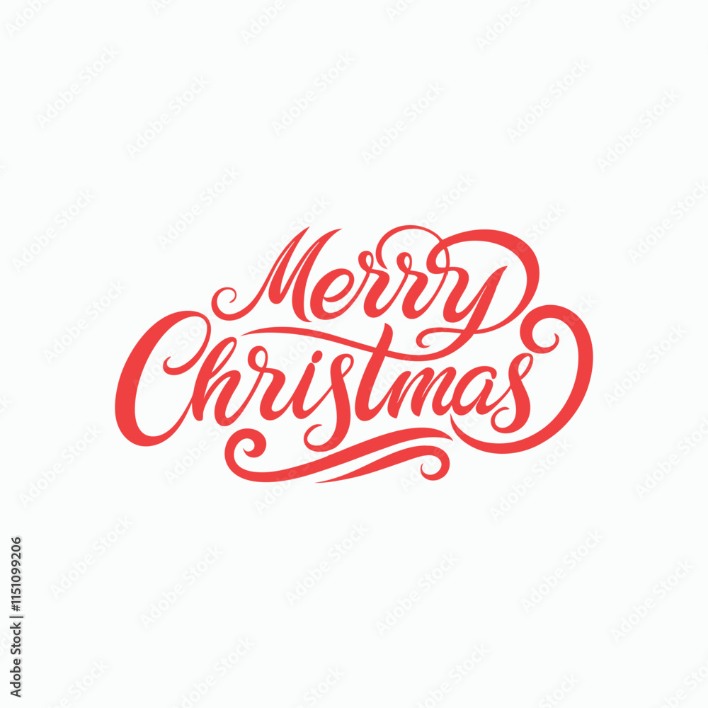 Fototapeta premium merry Christmas text