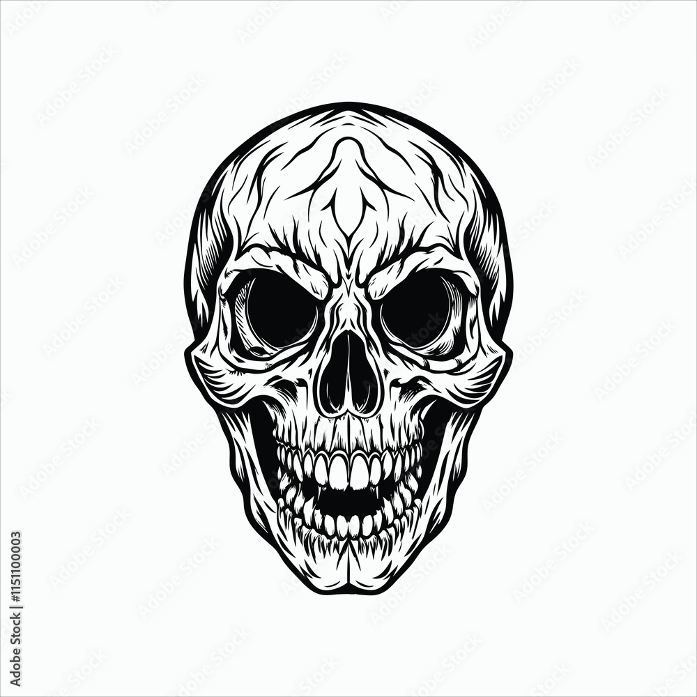 Obraz premium detail skull