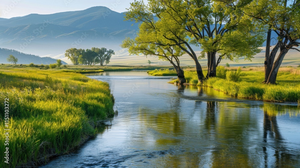 Riparian Buffer Planting: Trees planted along riverbanks help stabilize soil, filter pollutants, and improve water quality, fostering healthier aquatic and terrestrial ecosystems.
Riparian Buffer Planting: Trees planted along riverbanks help stabilize soil, filter pollutants, and improve water quality, fostering healthier aquatic and terrestrial ecosystems.
