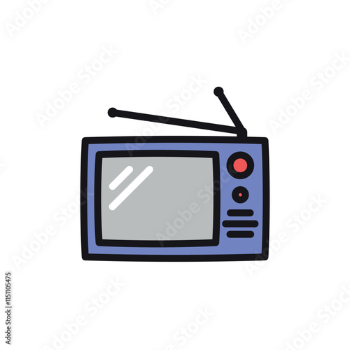 tv icon vector design template elegant style