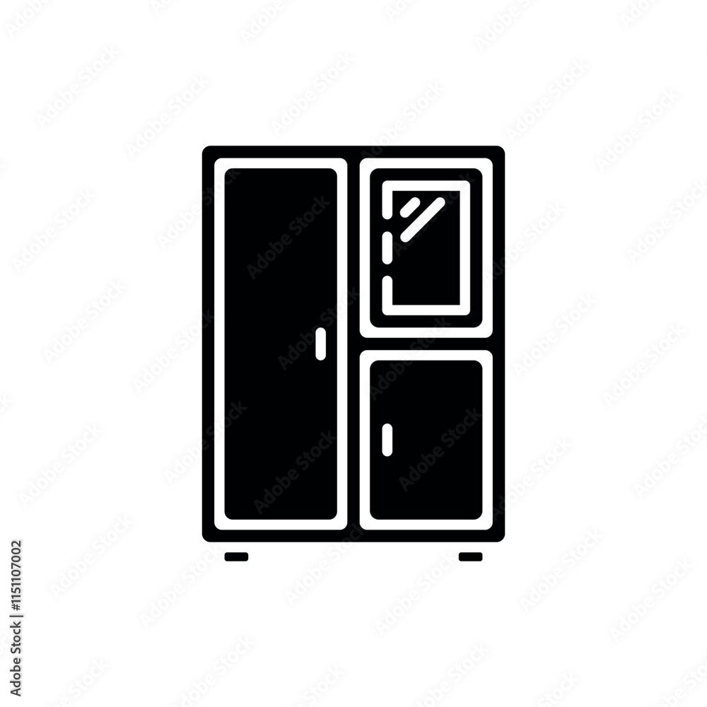 wardrobe icon vector design template elegant style wardrobe icon vector design template elegant style