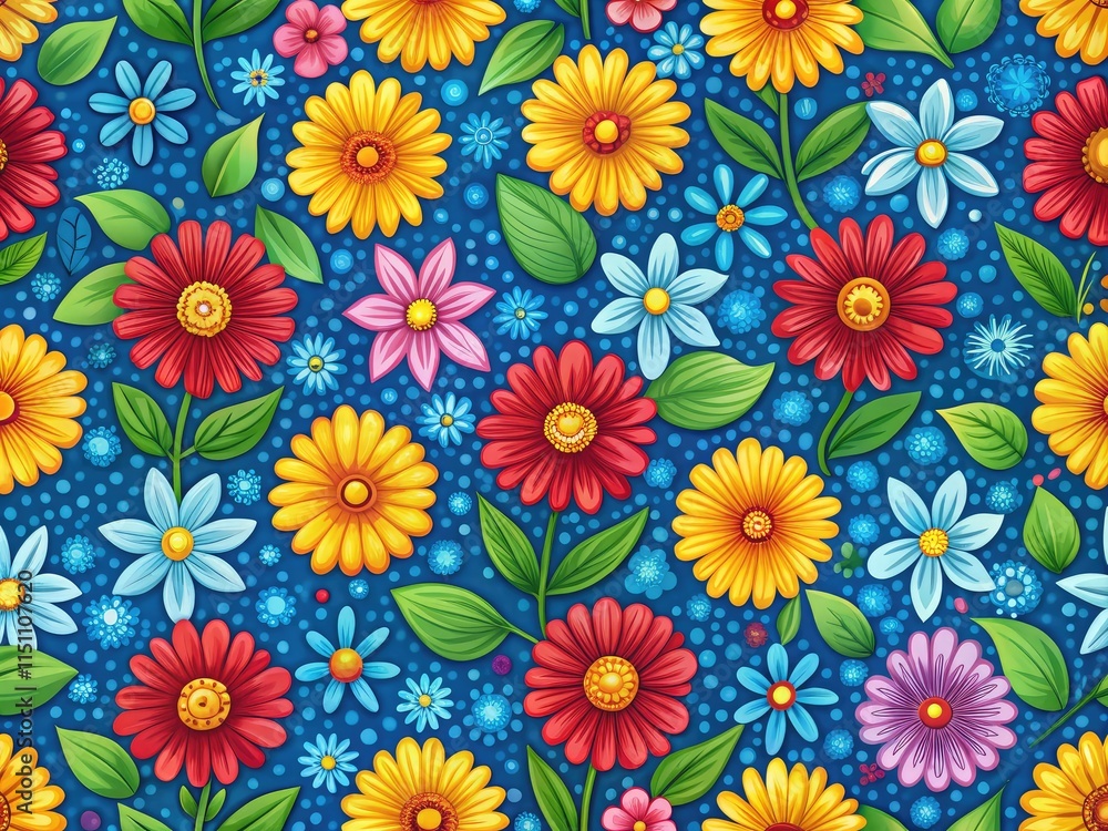 Seamless Floral Pattern, Rule of Thirds, Hand Drawn Flowers, AI Art, Background Design Seamless Floral Pattern, Rule of Thirds, Hand Drawn Flowers, AI Art, Background Design