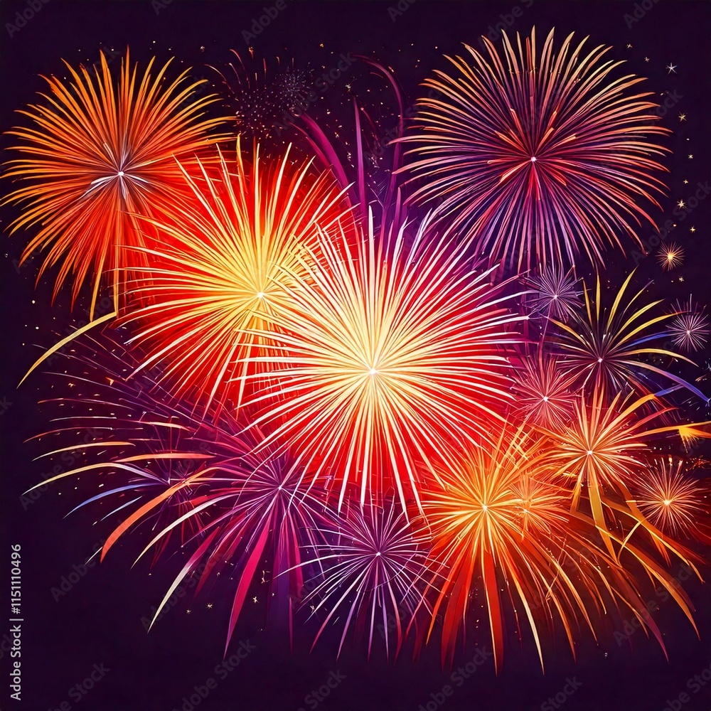 fireworks on the sky fireworks on the sky
