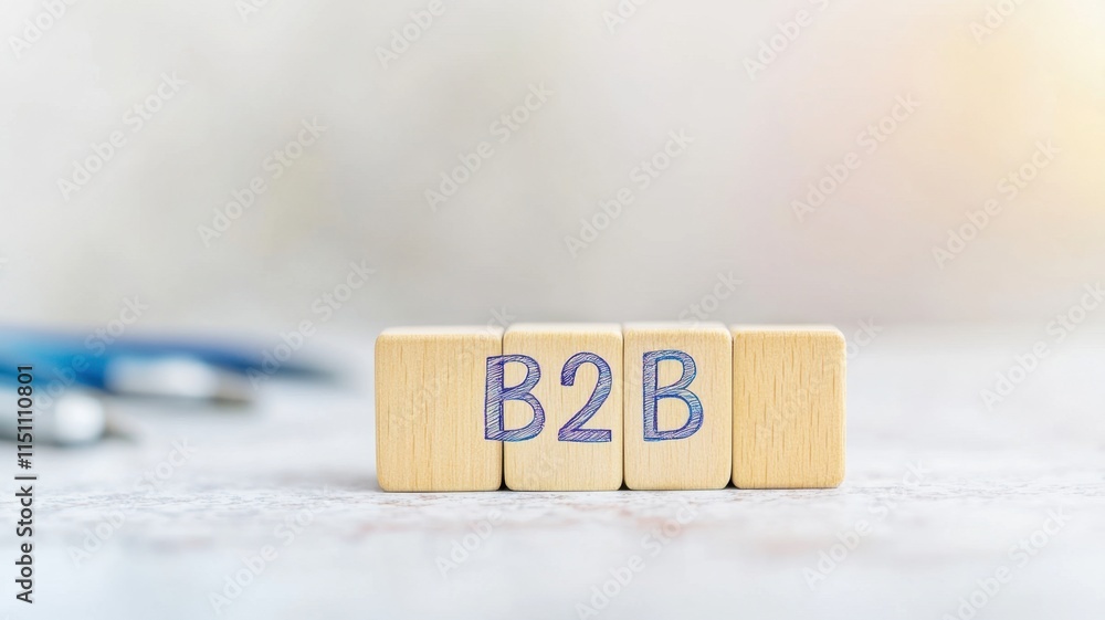 The image features wooden blocks spelling The image features wooden blocks spelling