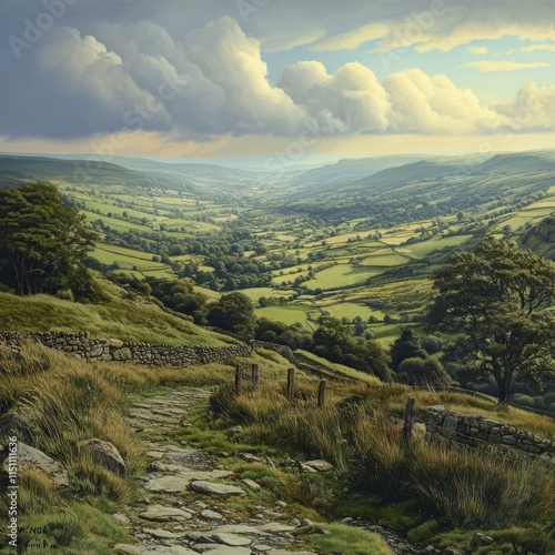 Calderdale view from Stoodley Pike. photo