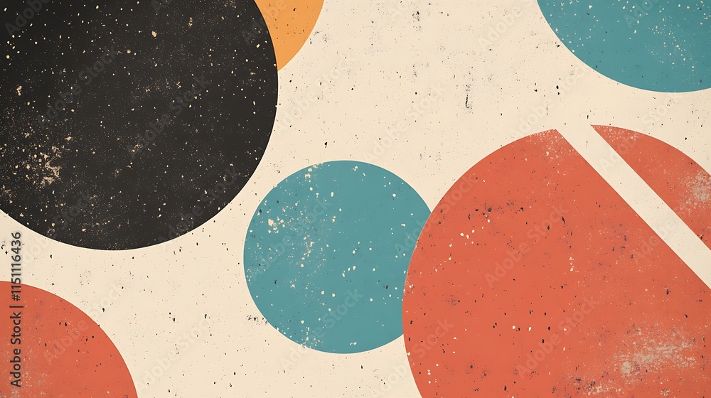Colorful circles on textured background. Colorful circles on textured background.