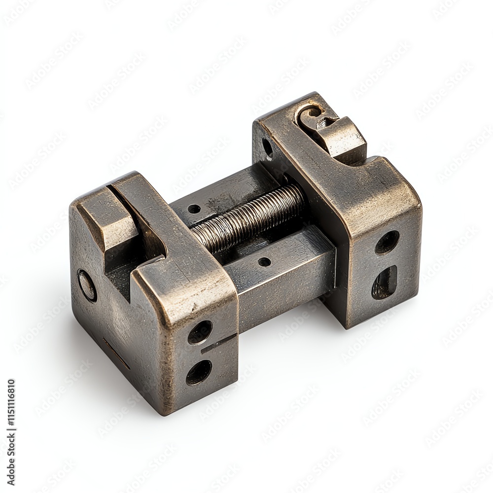 Metal clamp tool on white isolated background. Metal clamp tool on white isolated background.