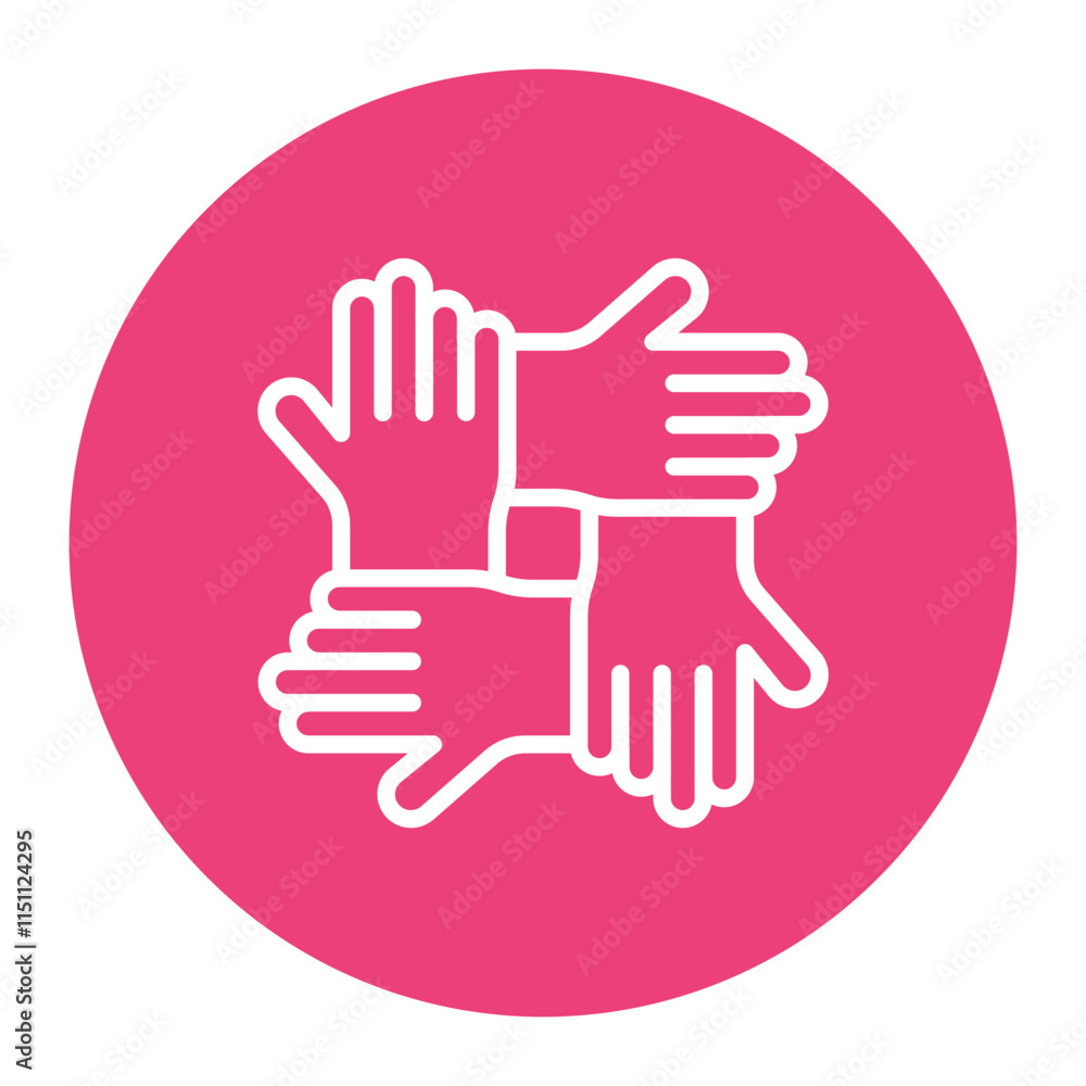 Unity icon vector image. Can be used for Youth Day. Unity icon vector image. Can be used for Youth Day.
