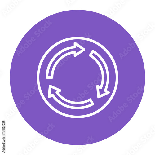 Recycle icon vector image. Can be used for Upcycling.