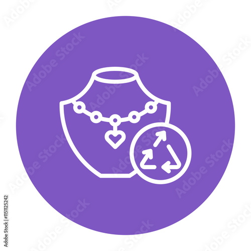 Upcycled Jewelry icon vector image. Can be used for Upcycling.