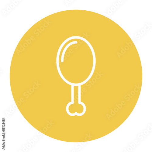 Bone icon vector image. Can be used for Butcher.