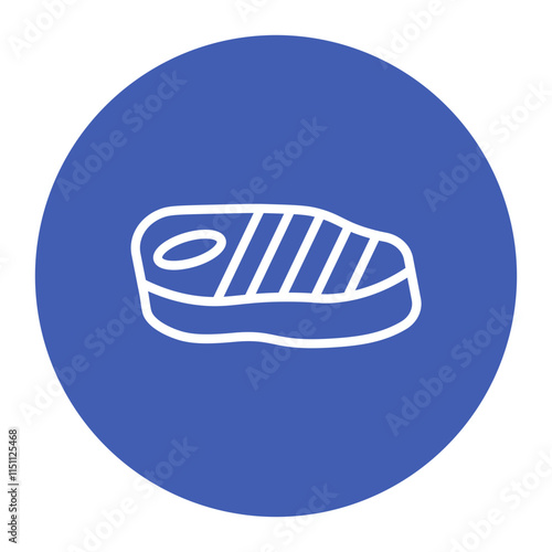 Fat icon vector image. Can be used for Butcher.