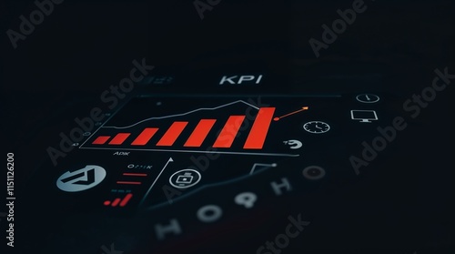 business analysis chart KPI data icon technology