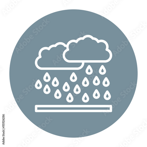Monsoon Season icon vector image. Can be used for Monsoon.