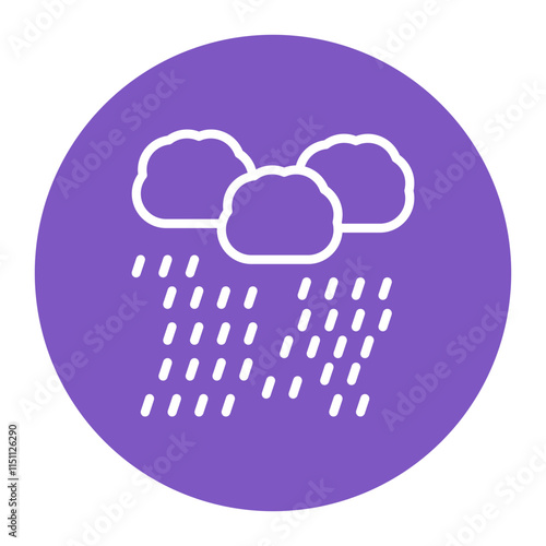 Monsoon Rains icon vector image. Can be used for Monsoon.