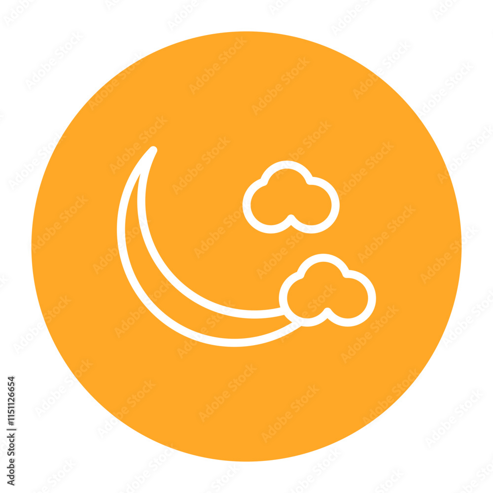 Moon icon vector image. Can be used for Time to Sleep. Moon icon vector image. Can be used for Time to Sleep.