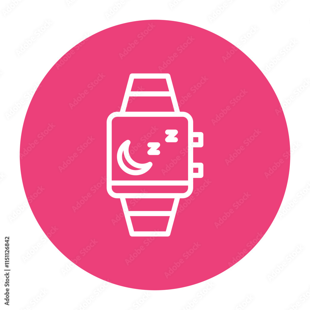 Sleep Tracker icon vector image. Can be used for Time to Sleep. Sleep Tracker icon vector image. Can be used for Time to Sleep.