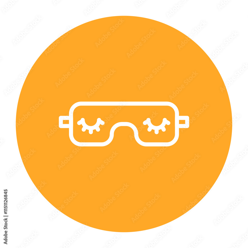 Sleep Mask icon vector image. Can be used for Time to Sleep. Sleep Mask icon vector image. Can be used for Time to Sleep.
