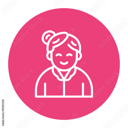 Grandmother icon vector image. Can be used for Grandparents.