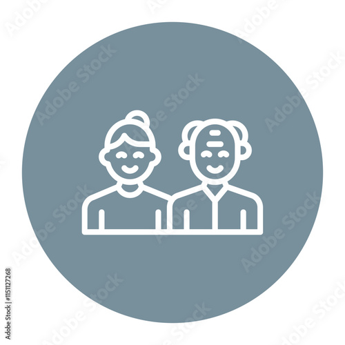 Grandparenting icon vector image. Can be used for Grandparents.