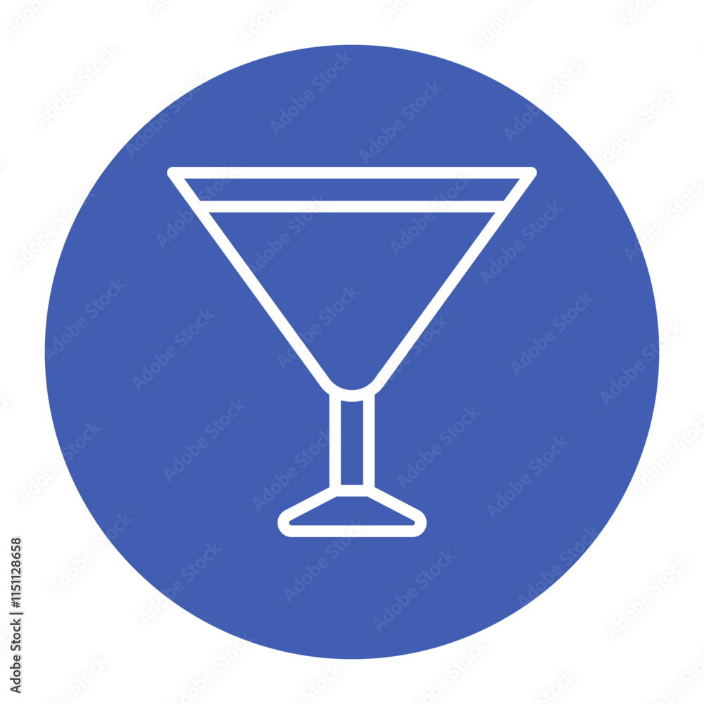 Martini Glass icon vector image. Can be used for Nightclub. Martini Glass icon vector image. Can be used for Nightclub.