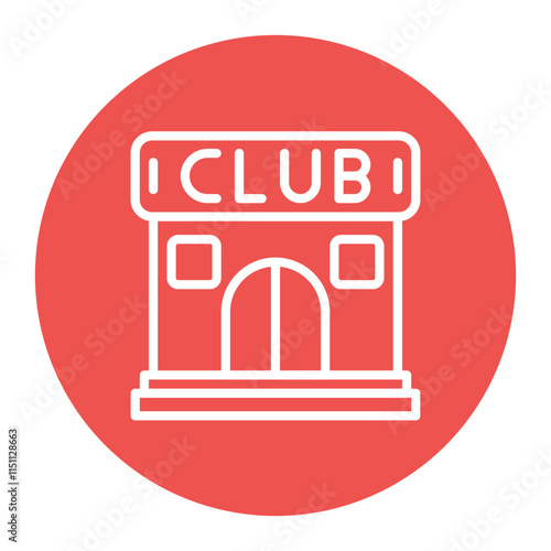 Nightclub Atmosphere icon vector image. Can be used for Nightclub.