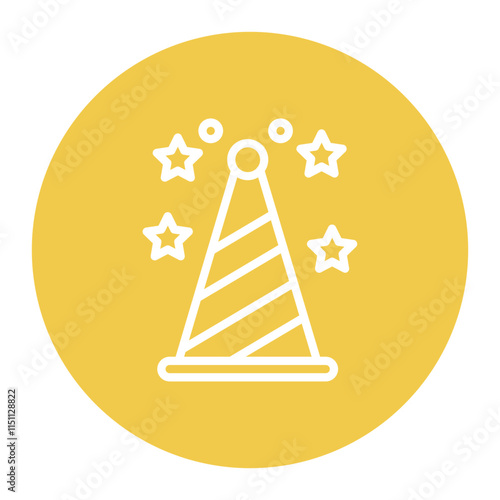 Party Hat icon vector image. Can be used for Nightclub.