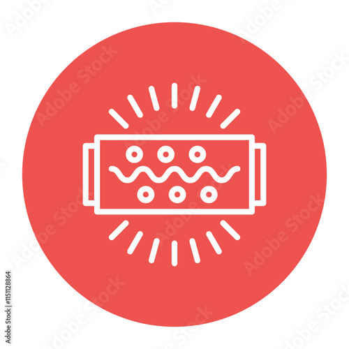Strobe Lights icon vector image. Can be used for Nightclub.