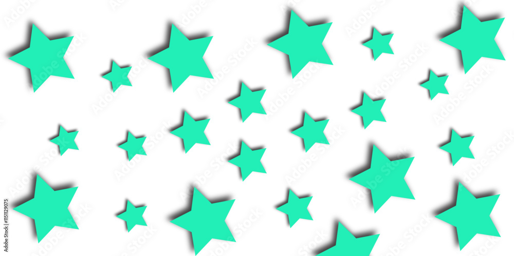 Star Contour Icon on the light green Geometric Background. 3D Illustration of Favorite Icon Set with white Background. Star Contour Icon on the light green Geometric Background. 3D Illustration of Favorite Icon Set with white Background.