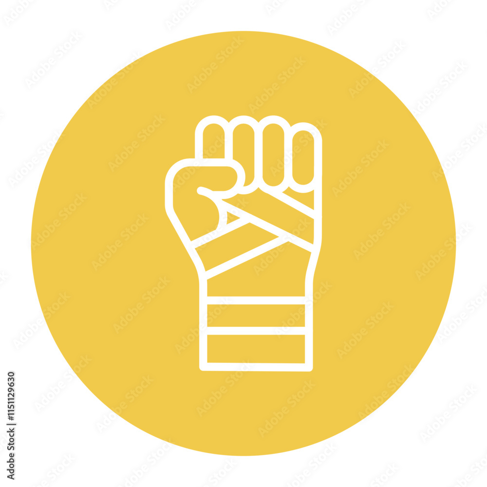 Hand Wraps icon vector image. Can be used for Boxing. Hand Wraps icon vector image. Can be used for Boxing.