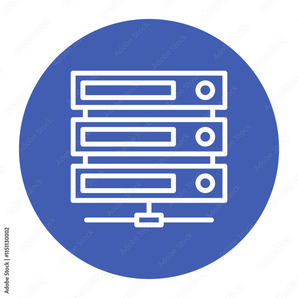 Storage Area Network icon vector image. Can be used for Data Storage. Storage Area Network icon vector image. Can be used for Data Storage.