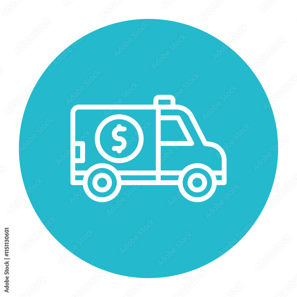 Surveillance Van icon vector image. Can be used for Private Detective. Surveillance Van icon vector image. Can be used for Private Detective.
