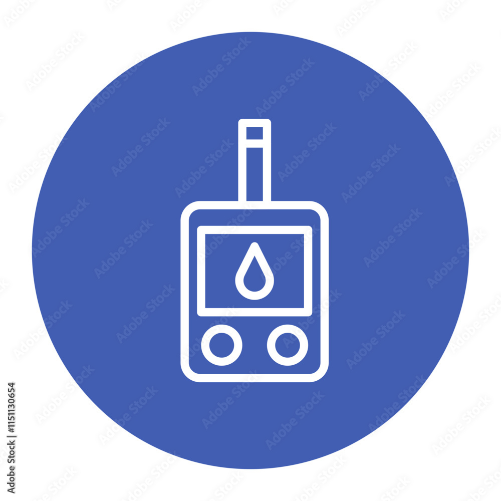 Blood Glucose Meter icon vector image. Can be used for World Diabetes Day. Blood Glucose Meter icon vector image. Can be used for World Diabetes Day.