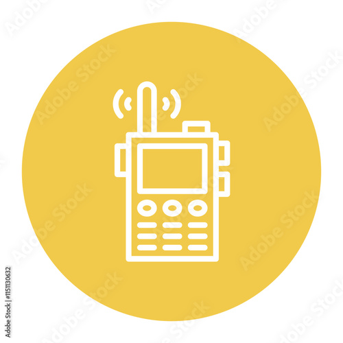 Walkie Talkie icon vector image. Can be used for Private Detective.